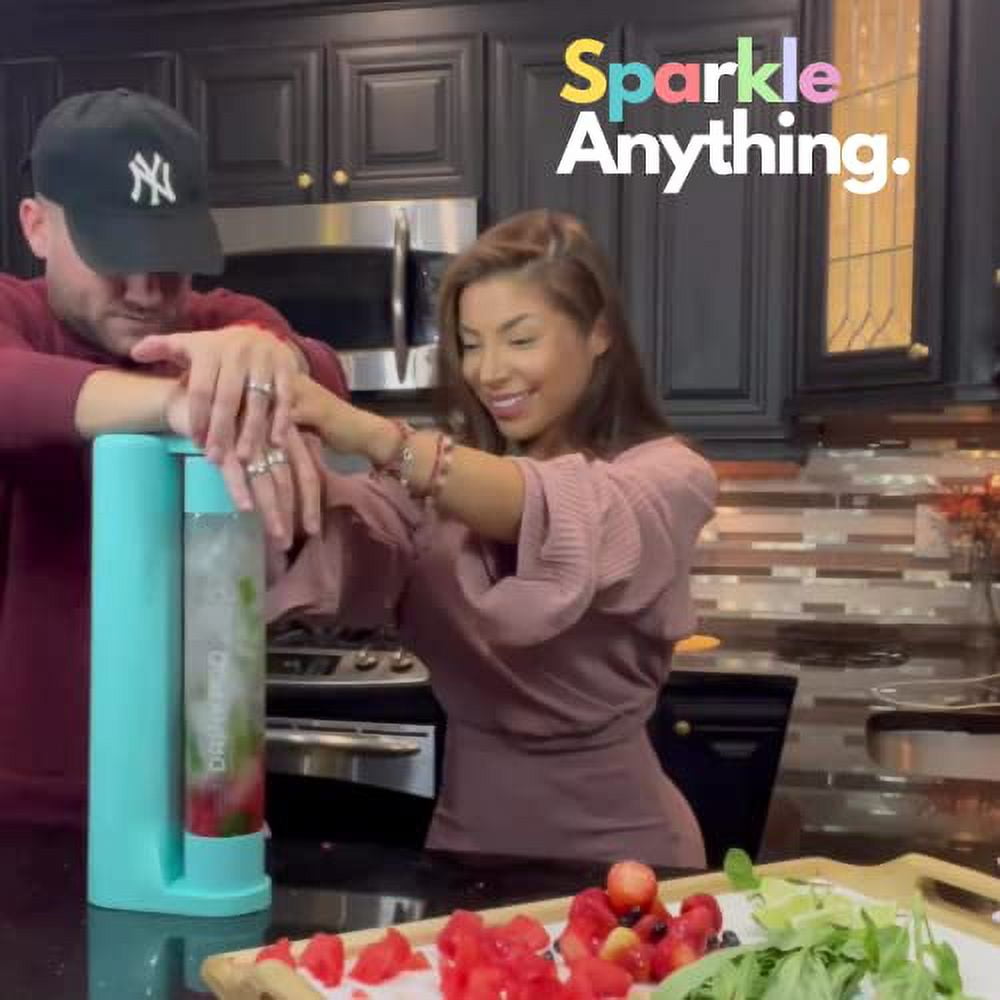 Fizzpod Home Soda Maker Sparkling Water Carbonator With 3 Bottles and 2