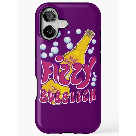 Fizzy Bubblech Playful Word Art Phone Case for iPhone 17 16 15 14 13 12 11 Pro Max