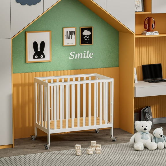 Fizzy Baby Foldable Baby Bassinet Portable, White