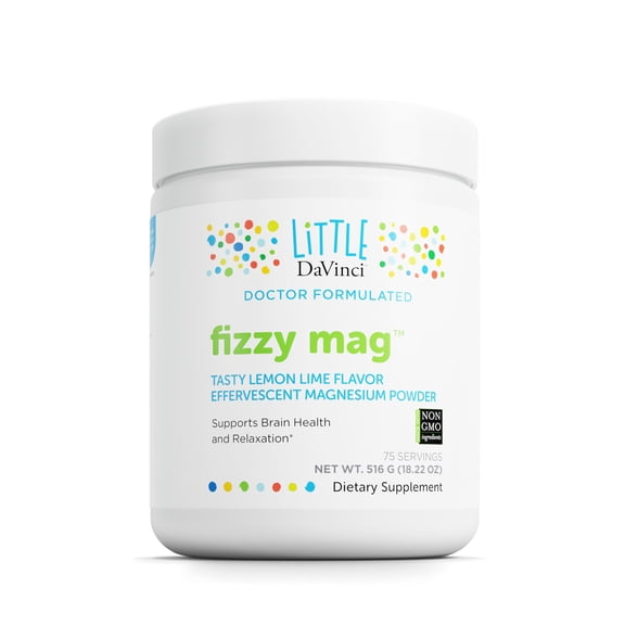 Little DaVinci Fizzy Mag - Support Brain Health* - Lemon Lime Flavor - 75 Servings - 516 g