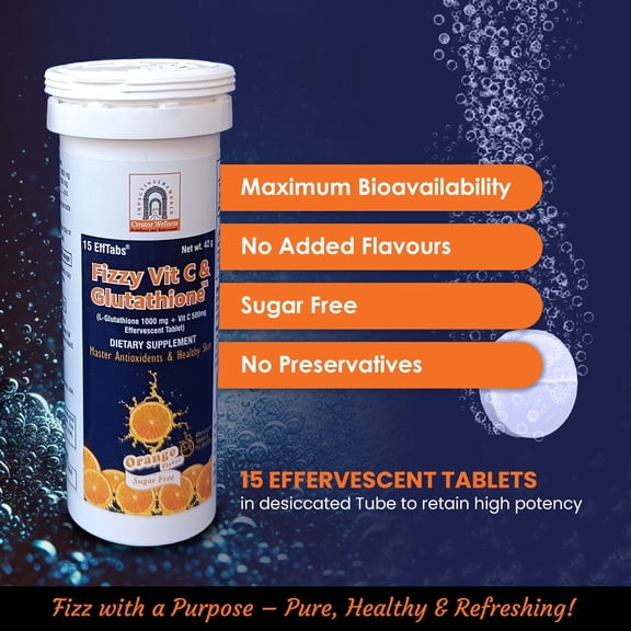 Fizzy Vit C & Glutathione Effervescent Tablets