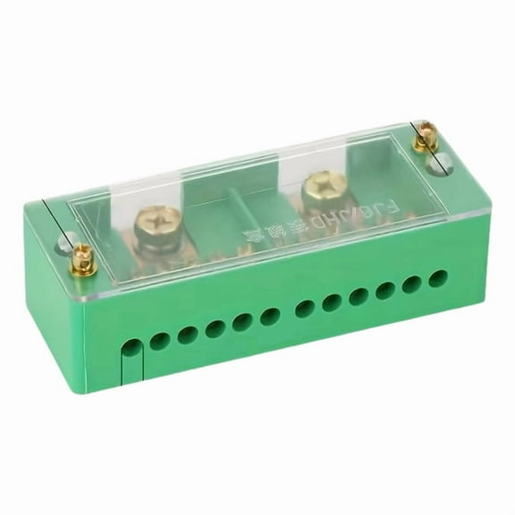 Fj6 Single-Phase Wire Junction Box 12 Export, Brass Terminal Block, for Home Distribution, Up to Support 200A, 220V