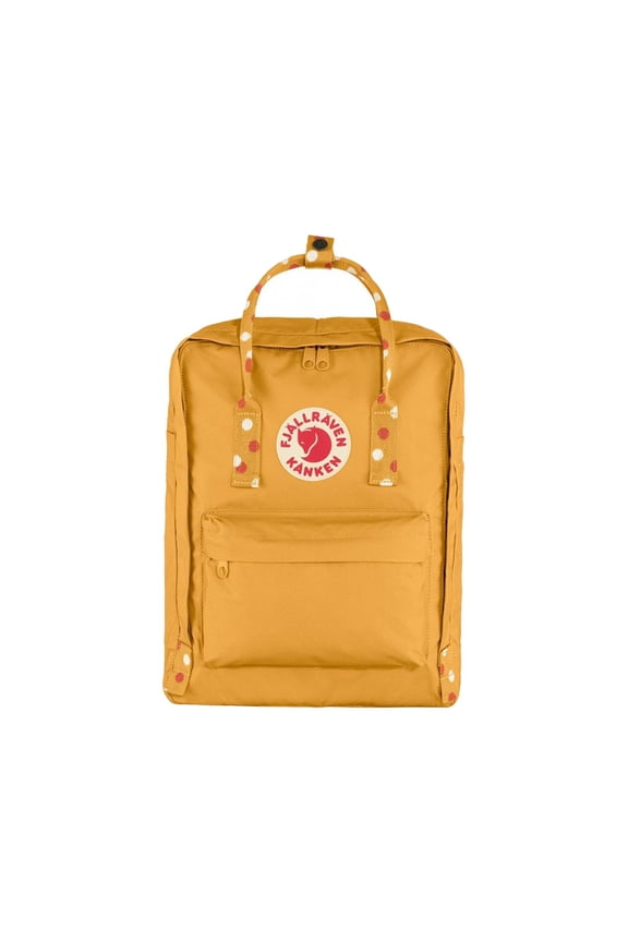 Fjallraven Kanken Unisex Backpacks Size OS, Color: Ochre/Confetti Pattern