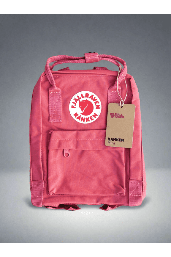 Fjallraven Kanken Mini Backpack For Work & Travel, PEACH PINK, Height 11.4 in, 7 L