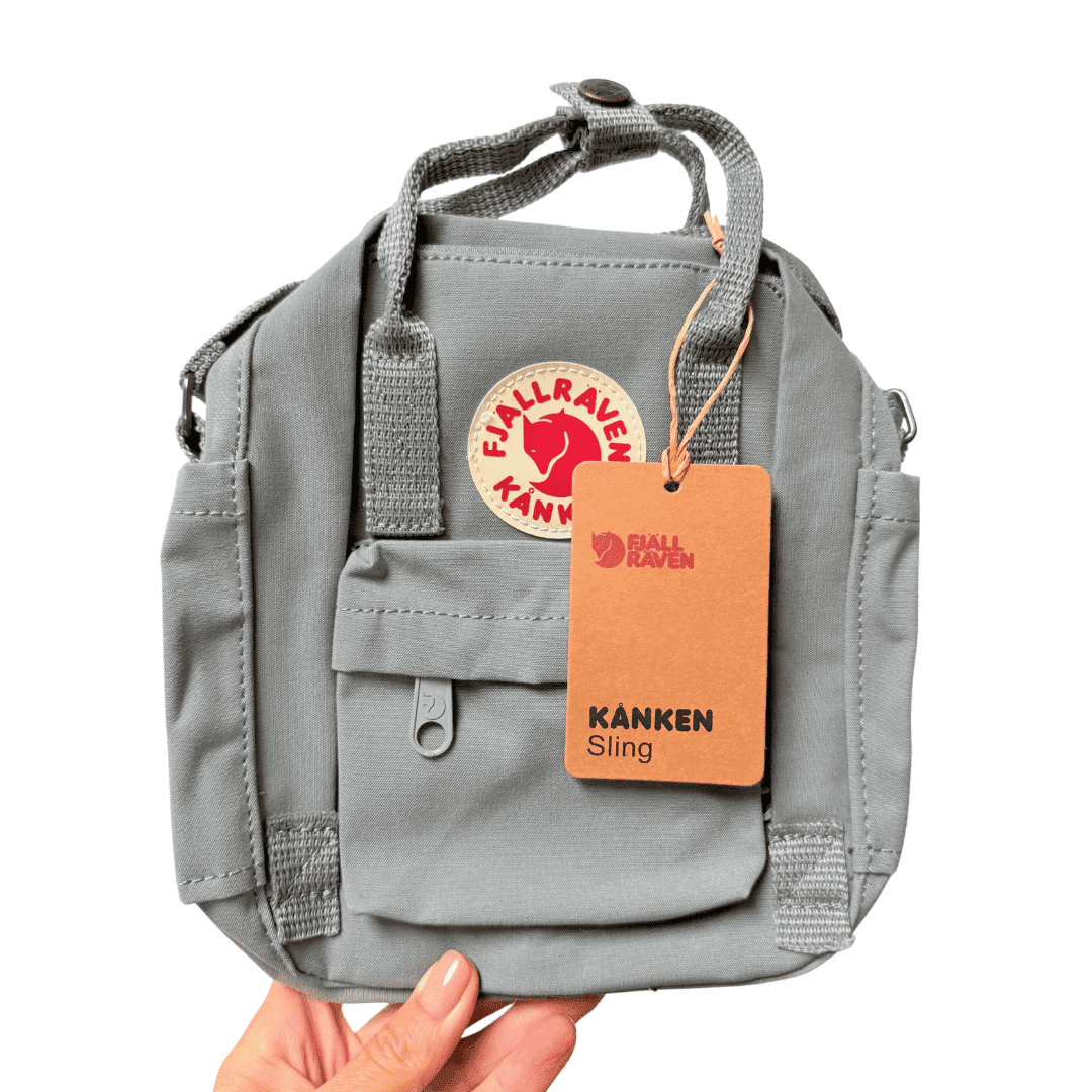 Fjallraven Kanken Sling Crossbody Shoulder Bag For Everyday Use & Travel, Fog Backpack Height 7.8 in, 2.5 L