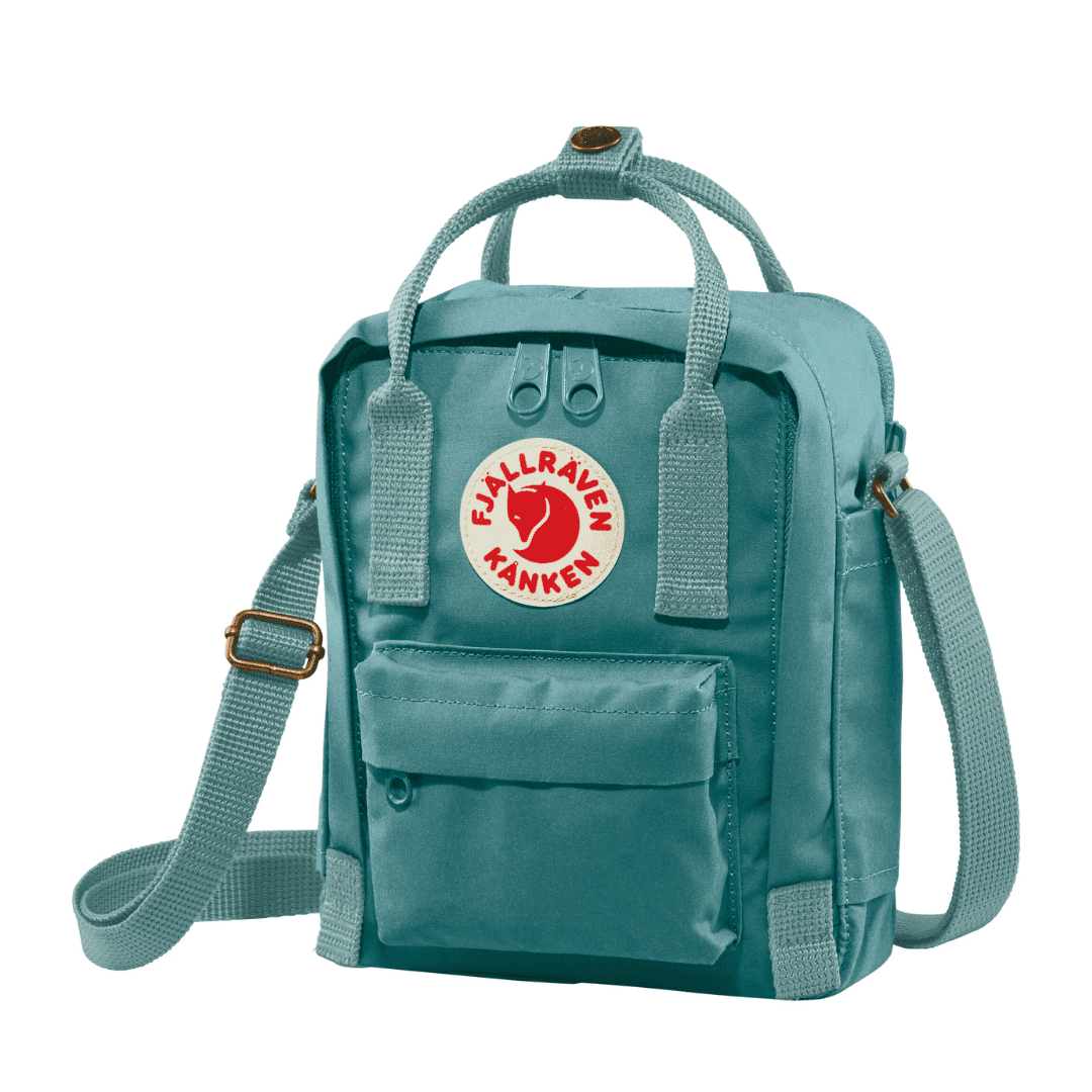 Fjallraven Kanken Sling Crossbody Shoulder Bag For Everyday Use & Travel, Frost Green Backpack Height 7.8 in, 2.5 L