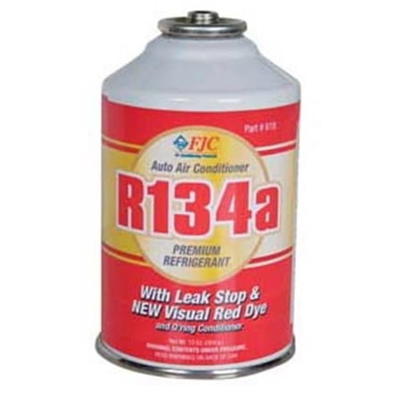 Fjc Inc. R134A Red Dye Premium Refrigerant with Leak Stop