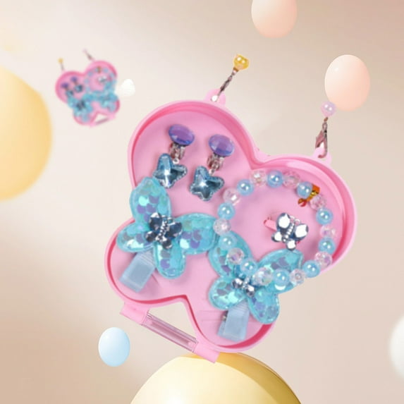 Fjnjuu Children's Shaped Jewelry Set Bracelet Handbag Children's Bracelet Toy Girl Holiday Gift Bracelet Toddler Toys Baby Toys