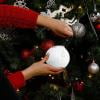 thumbnail image 1 of Fjnjuu Christmas Tree Balls Ornaments Xmas 8cm Christmas Ball Foam Hanging Ball Snowball Snow Scene Wedding Arrangement Props Christmas Tree Pendant Decoration, 1 of 6