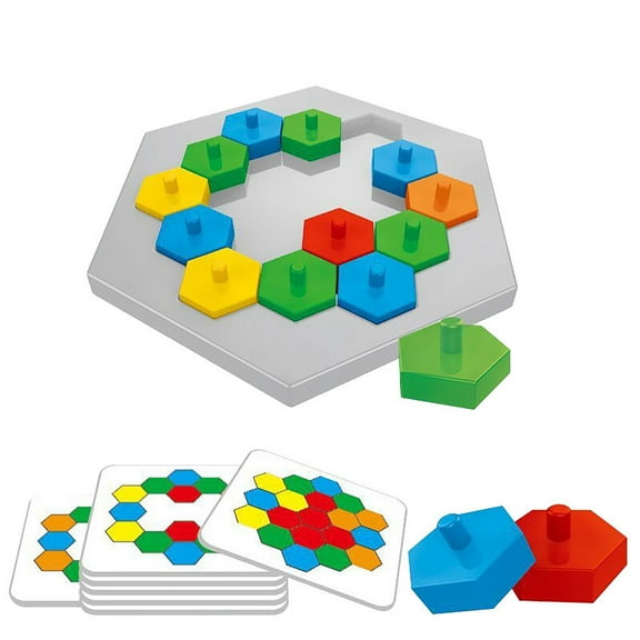 Fjnjuu Stacking Blocks Toy Elephants Six-gam Beads Game Balanced Building Blocks Toy for Early Education Parent-child Interaction