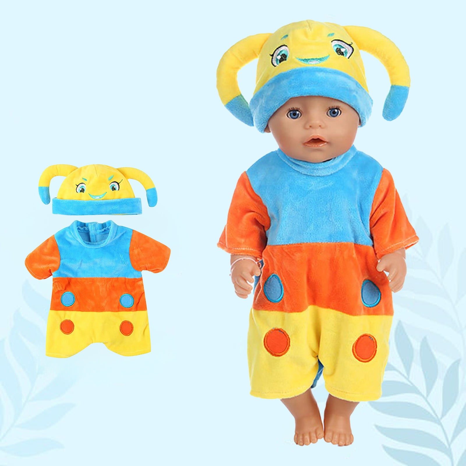 Fjnjuu Stuffed Animals Plushies, 18 Inch Girl Doll Clothes Cute