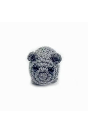 Stuffed Animals Plushies, Sad Hamster Hook Weaving Doll Keychain Pendant Knitted Hamster