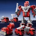 thumbnail image 1 of Fjnjuu Toy Car Puzzle Transformation Engineering Vehicle Automotive Early Education Press Fire Truck Combination Robot Model Birthday Gift Play Vehicle Set, 1 of 7