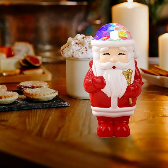 Fjnjuu Toys 6-12 Months, Toddler Toys Flash Bar Santa Claus Nightlight Colorful Cool Lights Music Rotating Starlit Sky Light Children's Toys Holiday Birthday Gifts Christmas Gifts for Kids