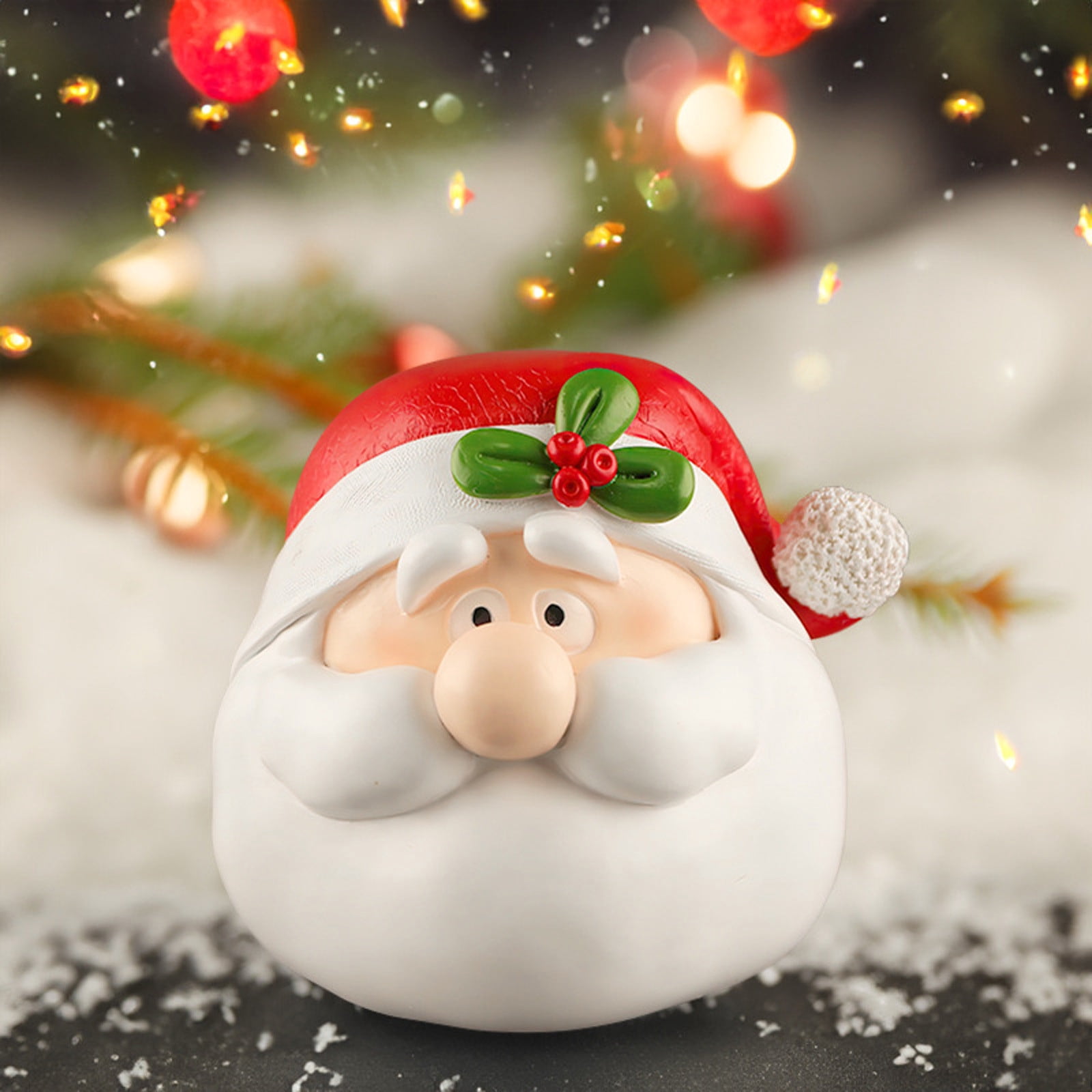 Plush Santa Ornament  (Set of 12)