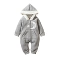 thumbnail image 1 of Fjofpr Baby Boy Clothes 6-9 Months Clearance Baby Boy Clothes Clearance Baby Girl Clothes Clearance Newborn Infant Baby Girls Winter Warm Thick Romper Jumpsuit Hooded Outfits（0-24M）, 1 of 9