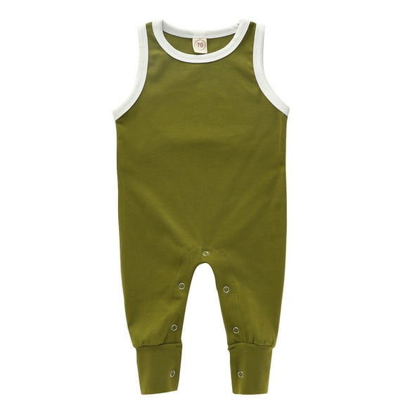 Fjofpr Baby Girl Clothes 0-3 Months Summer Newborn Infant Baby Boys Girls Sleeveless Romper Jumpsuit Clothes(0-18M)