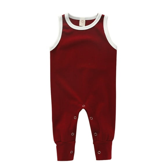 Fjofpr Baby Girl Clothes 12 Months Summer Newborn Infant Baby Boys Girls Sleeveless Romper Jumpsuit Clothes（0-18M）