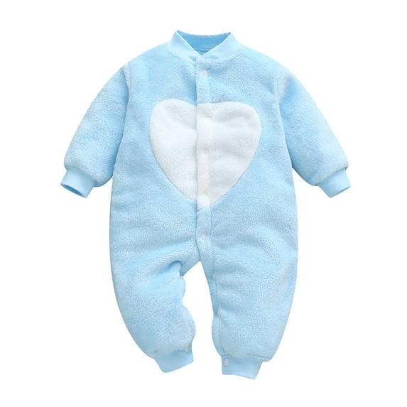 Fjofpr Girl Clothes Newborn Boy Clothes Boy Clothes Winter Clothes Newborn Infant Girls Boys Print Thick Warm Jumpsuit Playsuit Romper Clothes