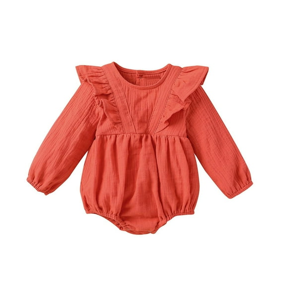 Fjofpr Baby Romper Long Sleeve Baby Rompers Boys Long Sleeve Baby Rompers for Girls Toddler Kids Baby Girls Cute Clothes Jumpsuit Long Sleeve Bodysuit Romper（0-24months）