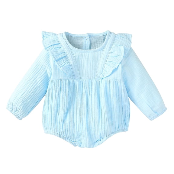Fjofpr Baby Romper Long Sleeve Baby Rompers Boys Long Sleeve Baby Rompers for Girls Toddler Kids Baby Girls Cute Clothes Jumpsuit Long Sleeve Bodysuit Romper（0-24months）