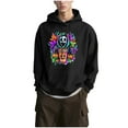 thumbnail image 1 of Fjofpr Black Men's Hoodies Men's Lightweight Pullover Hoodie Sweatshirt with Kangaroo Pocket S, 1 of 7