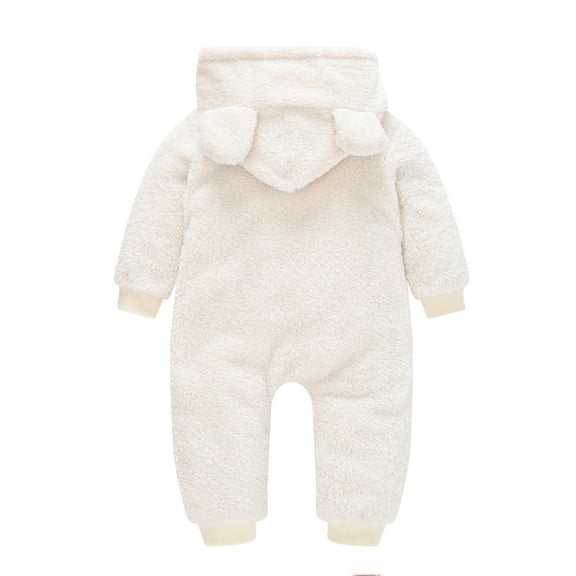Fjofpr Boy Clothes Girl Clothes Girl Clothes Winter Toddler Boys Girls Color Cute Bear Ears Winter Thick Jumpsuit Romper（0-24Month）