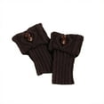 thumbnail image 1 of Fjofpr Clearance Clothes under $5.00 Women's Button Socks Boot Accessories Short Leg Warmers Knit Toppers, 1 of 2
