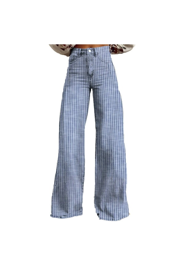 Clothing Straight Leg Jeans for Women Jeans for Women Plus Size Women'S Casual Straight Leg Jeans With Button Pockets