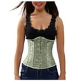 thumbnail image 1 of Fjofpr Clothes Green Corset Tops for Women Women Shapewear Cinchers Waist Trainer Underbust Corset Belt Stomach Wrap Body Shaper Workout Girdle, 1 of 6