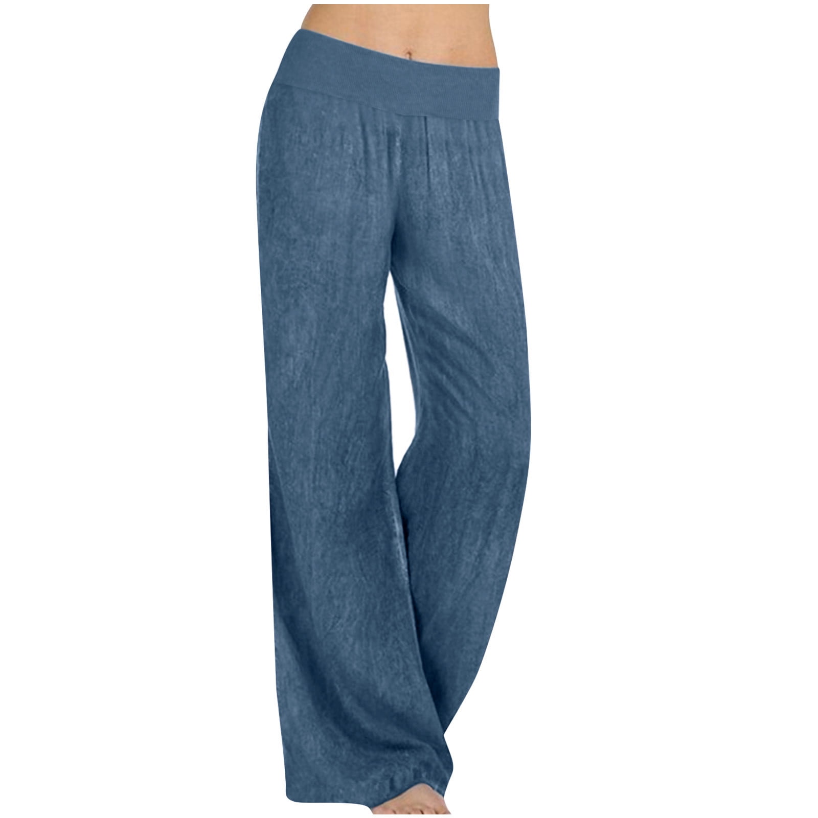 Loose Casual Elastic Waist Wide Leg Pants main image 1
