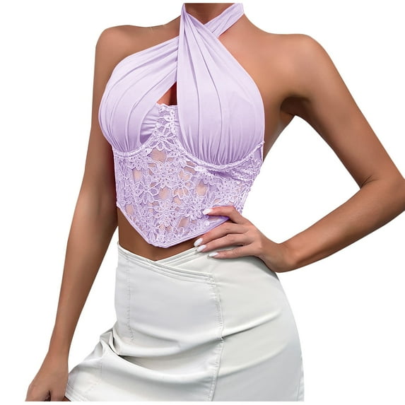 Fjofpr Purple Corset Tops for Women Fashion Women's Plus Size Button Lace Boned Corsets Shapewear Outfit Sexy Underwear Shapewear