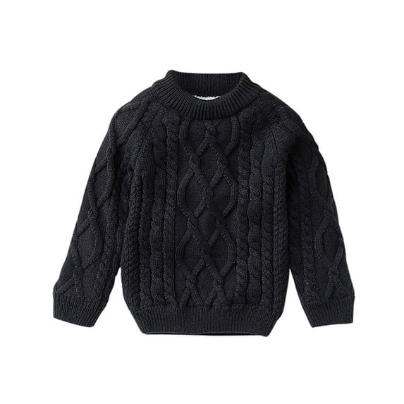 Fjofpr Girls Clothes Under $ 10 Girls Clothes 7-8 Toddler Kids Boys And Girls Fashion Cute Thickening Warm Long Sleeved Warm Round Neck Sweater