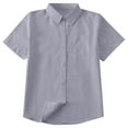 thumbnail image 1 of Fjofpr Girls Clothes under $10 Girls Clothes Size 10-12 Outfits 10-16 Years Middle Aged Children's Casual Solid Color Pocket Button Short Sleeved Lapel Top/shirt (10-16 Year), 1 of 3