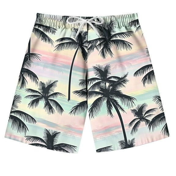 Fjofpr Girls Clothes under $5.00 10 Year Old Girl Clothes Beach Clothes Kids Fashion Boy And Girls' Casual Printed Summer Beach Shorts Adjustable Waist Swim Shorts（7-14Y）
