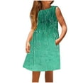 thumbnail image 1 of Fjofpr Girls Dresses $ 5.00 Kids Little Girls Dress Daily Holiday Vacation Print Sleeveless Casual Cute Sweet Dresses（3-14 Years）, 1 of 5