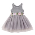 thumbnail image 1 of Fjofpr Girls Dresses $ 5.00 Toddler Baby Girls Sleeveless Floral Dress Flower Princess Dresses（3M-24M）, 1 of 4