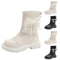 thumbnail image 1 of Fjofpr Girls Shoes Little Girls Boots Size 9 Fall Girls' Boots Children's British Style Short Boots Fashionable For Middle And Older Children 3.5 Years, 1 of 9