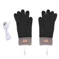 thumbnail image 1 of Fjofpr Heated Gloves for Women Cold Weather Heated Gloves for Men Winter Gloves Women Warm USB Winter Men Women Fashion Cold Warm Heating Windproof Half Bare Finger Knit Gloves, 1 of 9