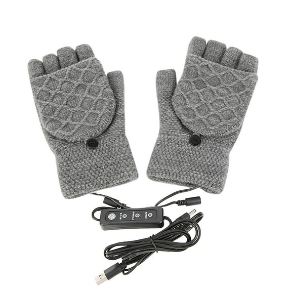Fjofpr Heated Gloves for Women Cold Weather Winter Gloves Women Heated Fingerless Gloves for Women Smart USB Rechargeable Winter Cold Protection Warmth Heating Gloves Washable Warm Hand Treasure