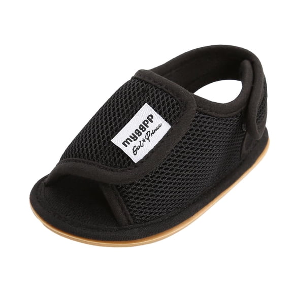 Fjofpr Infant Sandals Boys 0-3 Months Baby Spring/summer Comfortable Breathable Mesh Fabric Baby Toddler Flat Soft Soled Children's Sandals