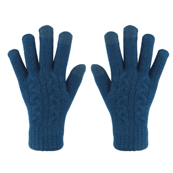 Fjofpr Knit Gloves Women under $ 5 Winter Gloves Women Clearance Non-slip Touchscreen Gloves Women Winter Knitted Warm Gloves Women
