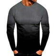 thumbnail image 1 of Fjofpr Long Sleeve Shirts for Men 4Xl Big and Tall Shirts for Men Men Casual Fashion Printing Gradient Round Neck Pullover T-Shirt Short Sleeve Tops, 1 of 2