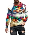 thumbnail image 1 of Fjofpr Long Sleeve Shirts for Men Big and Tall Shirts for Men Man Christmas Printing Round Neck Long Sleeve Blouse, 1 of 4