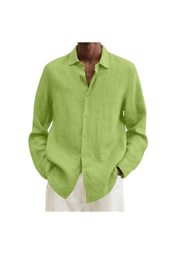 Long Sleeve Shirts for Men Button Down Fashion Man Turndown Collar Long Sleeve Tops T-Shirt Summer Printing Button Blouse Sweartshirt