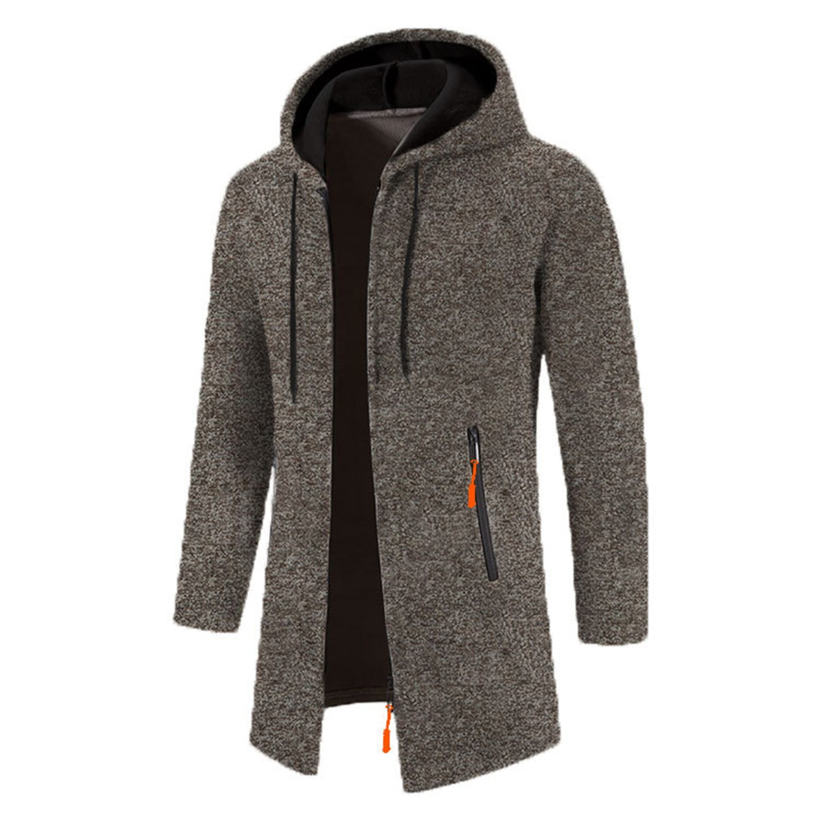 Fjofpr Men Long Winter Coats Clearance Sale Men's Hooded Mid-Length ...