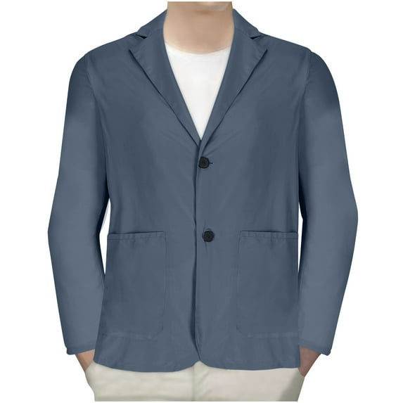 Fjofpr Men'S Sport Coats & Blazers Men's Casual Fashion Sports Thin Solid Color Long-sleeved Hoodless Casual Coat/jacket