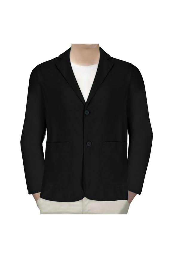 Men'S Sport Coats & Blazers Men's Casual Fashion Sports Thin Solid Color Long-sleeved Hoodless Casual Coat/jacket