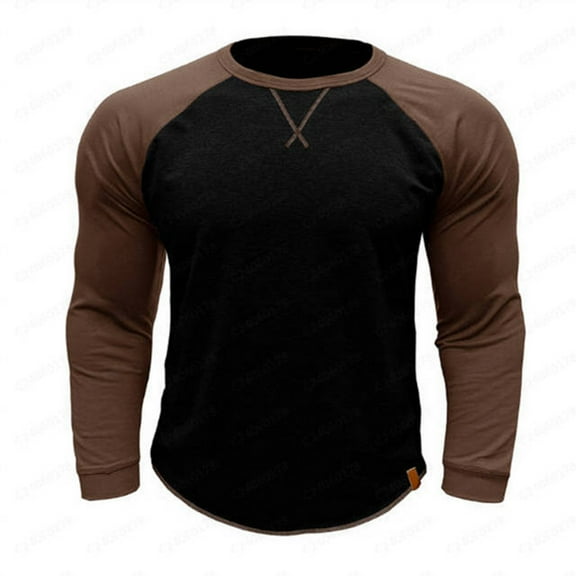 Fjofpr Mens Long Sleeve Tee Shirts Casual Man Color Match Return To The Ancients Round Neck Hoodie