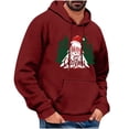 thumbnail image 1 of Fjofpr Mens Long Sleeve Tee Shirts Casual Men's Christmas Printed Casual Hooded Long Sleeved Sweatshirt, 1 of 5